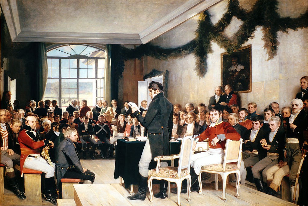 Representatives from all across Norway gathered at Eidsvoll in 1814 to create one of the most liberal constitutions in Europe